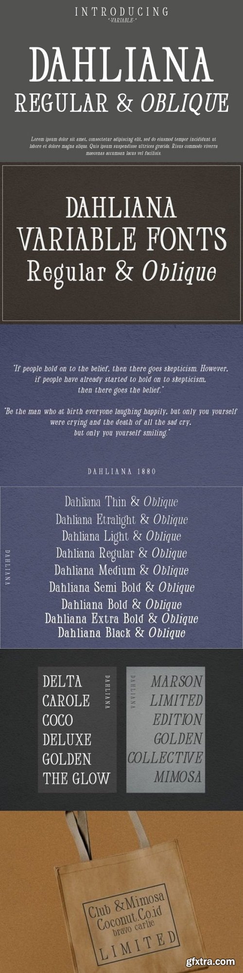 Dahliana Font Family