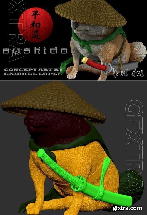 Shiba Inu Ronin 3D Print