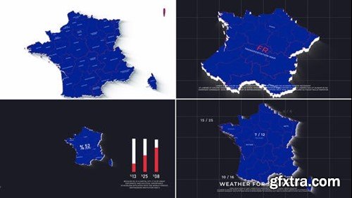 Videohive France Map Promo Ver 0.2 39488474