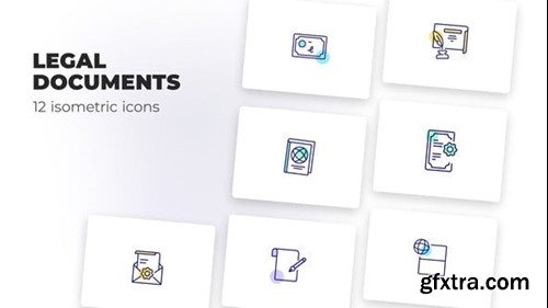 Videohive Legal Documents - Оutline Icons 39490566