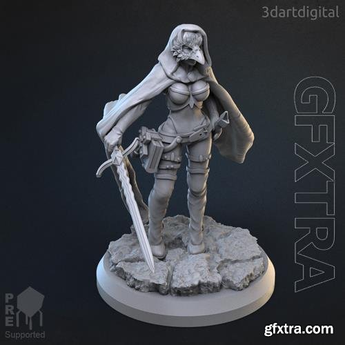 Lady Antigone Angelos 3D Print