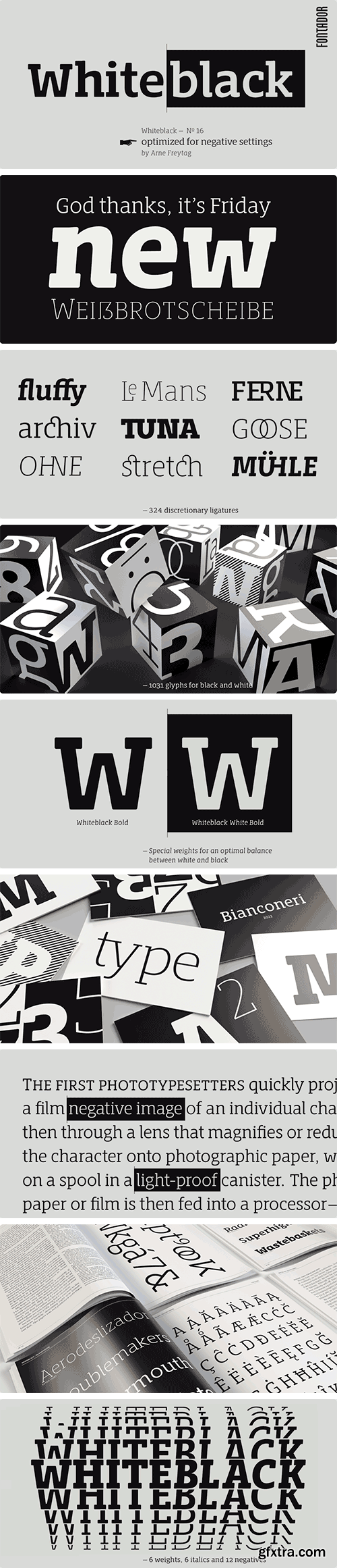 Whiteblack Font Family