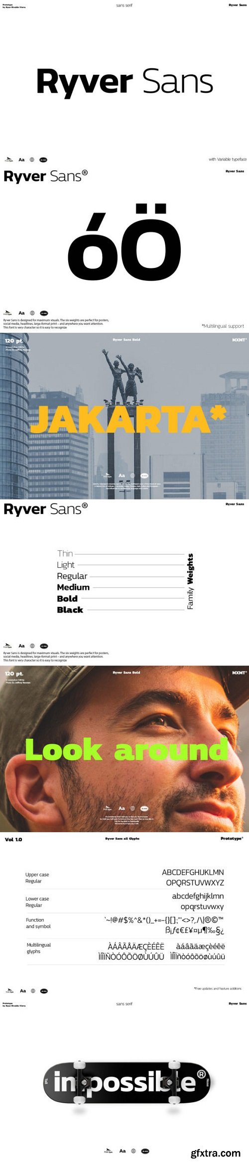 Ryver Sans Font Family