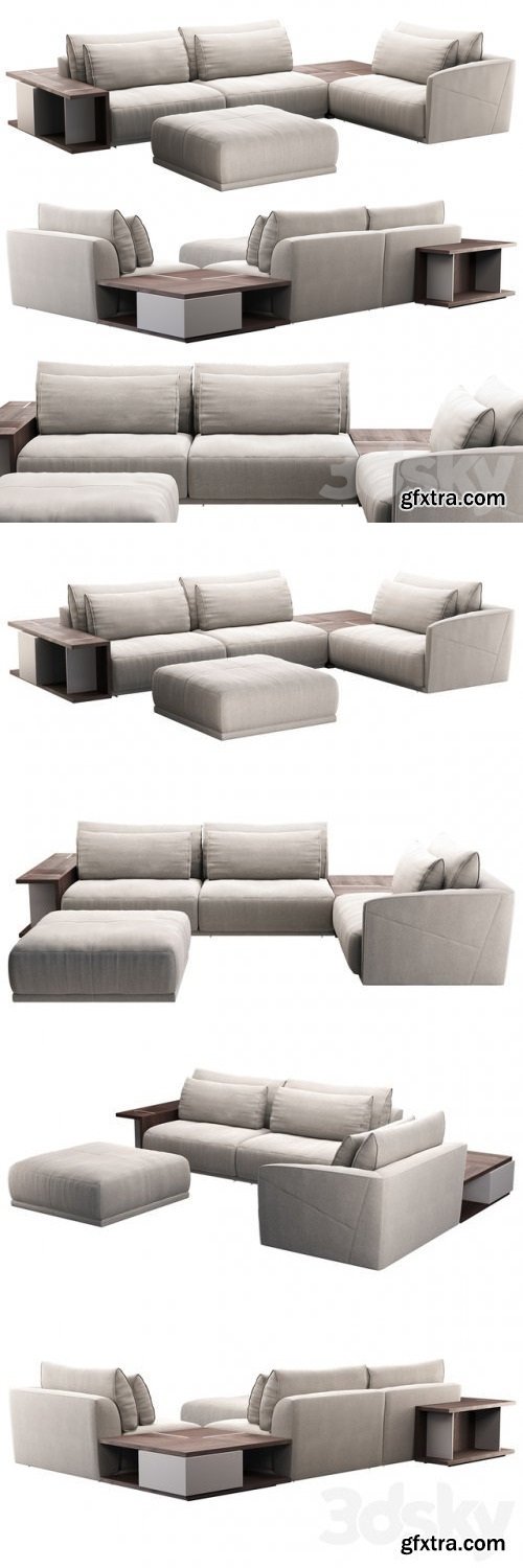 Natuzzi Long Beach Sofa