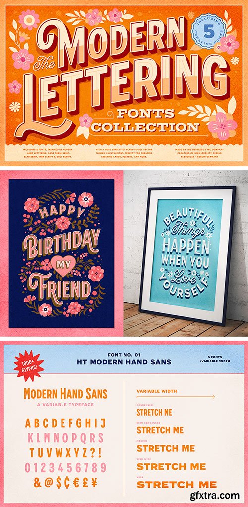 Modern Lettering Fonts Collection