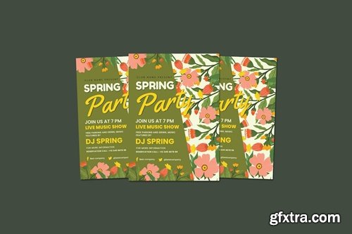 Spring Party Flyer QL2G2QF