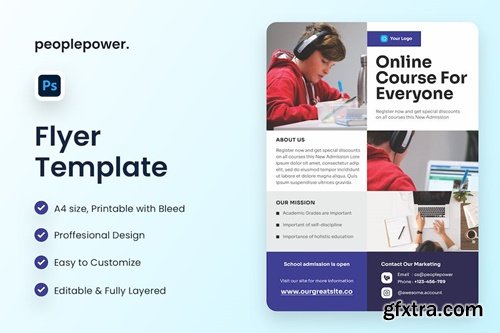 Online Course Flyer Design BT2XMER