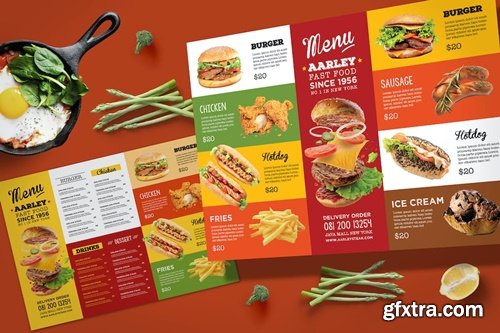 Fast Food Menu Board NZDSXJL