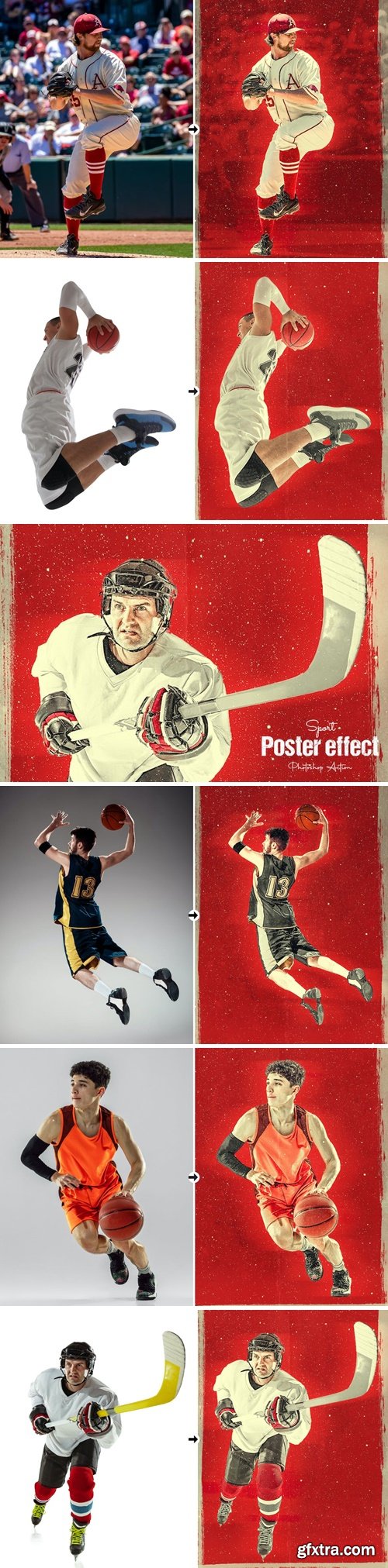 Sport Poster Effect Photoshop Action QW77YNB