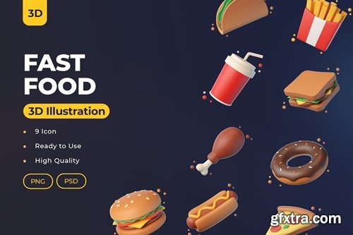 Fast Food 3D Icon L386W2R