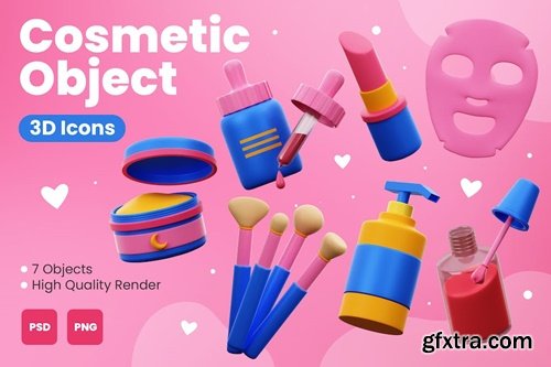 Cosmetic Objects 3D Illustration TTPJ3NB