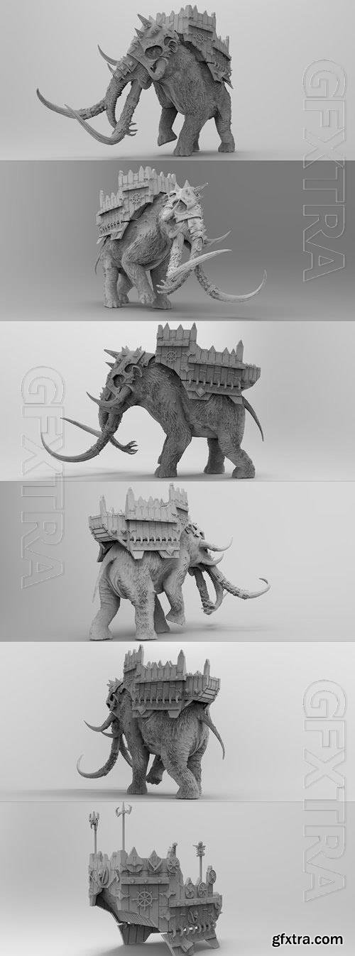 Chaos War Mammoth 3D Print