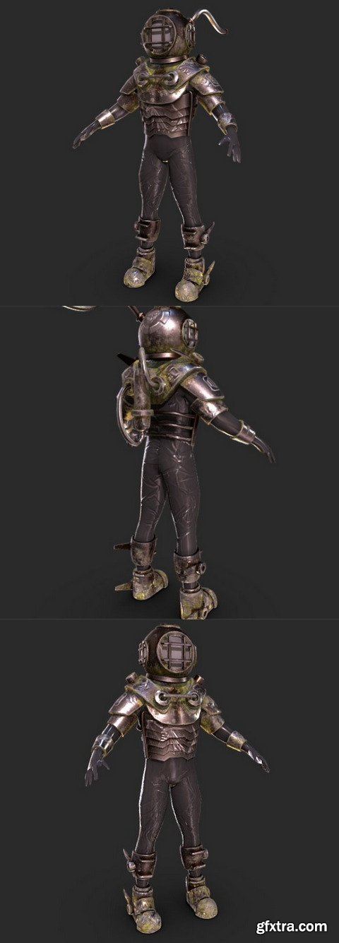 Diver guy 3D Model