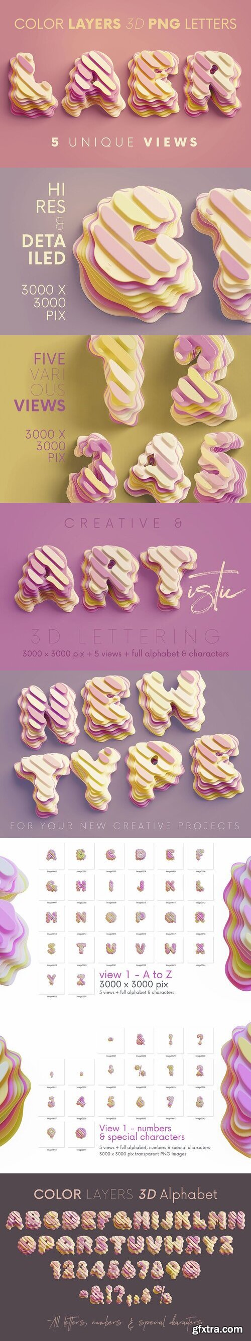 CreativeMarket - Color Layers - 3D Lettering 7545681