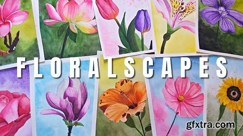 FloralScapes: Paint 10 Flowers in Watercolor.