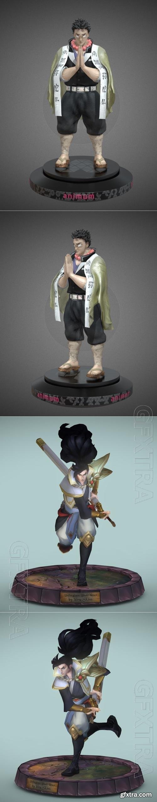 Videogame Character Proyect for Animum and Unforgiven Blade Yasuo 3D Print