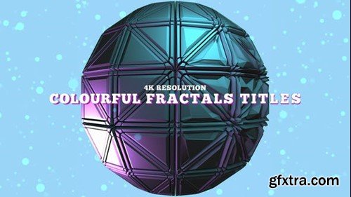 Videohive Colourful Fractals Titles 39543440