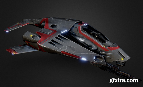 Space Fighter 3D Model