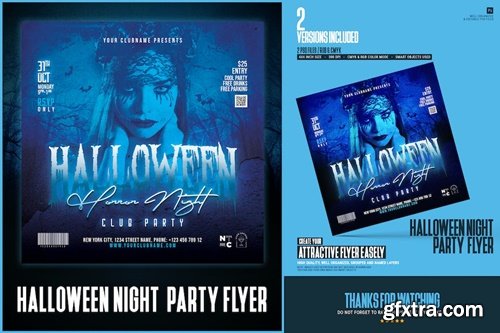 Halloween Night Party Flyer VU2AC6X