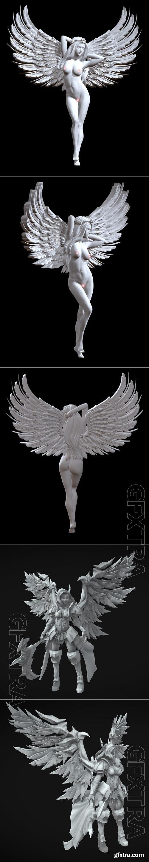 Girl Naked and Dark Angle 3D Print