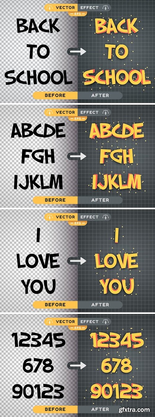 Back To School - Editable Text Effect, Font Style YL638DX