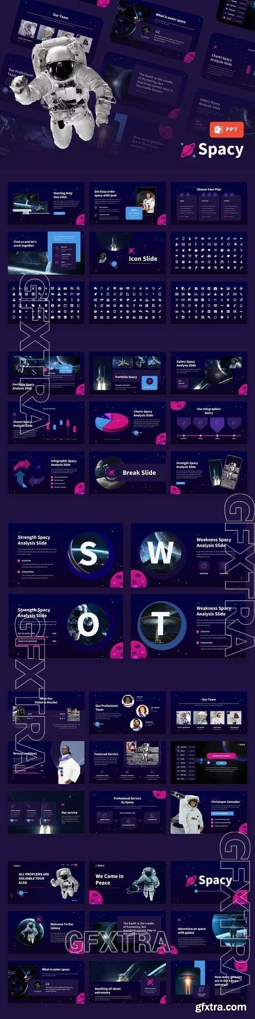 Spacy - Space Theme Powerpoint Template PNY2UMP