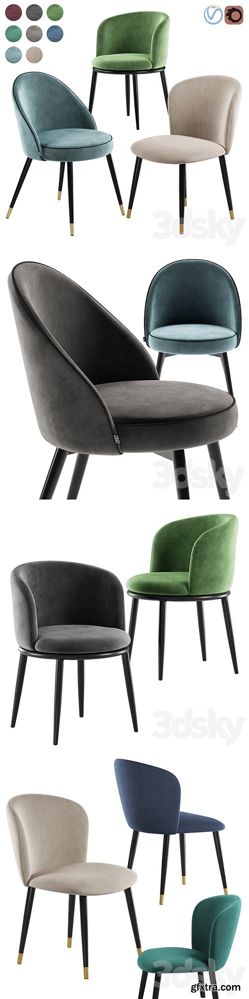 Eichholtz Filmore Cooper Volante chair