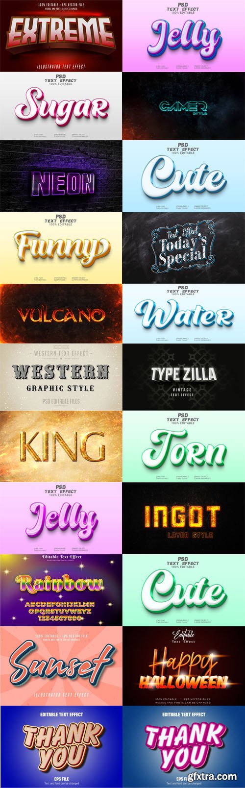 30+ Text Effects & Styles for Photoshop & Illustrator