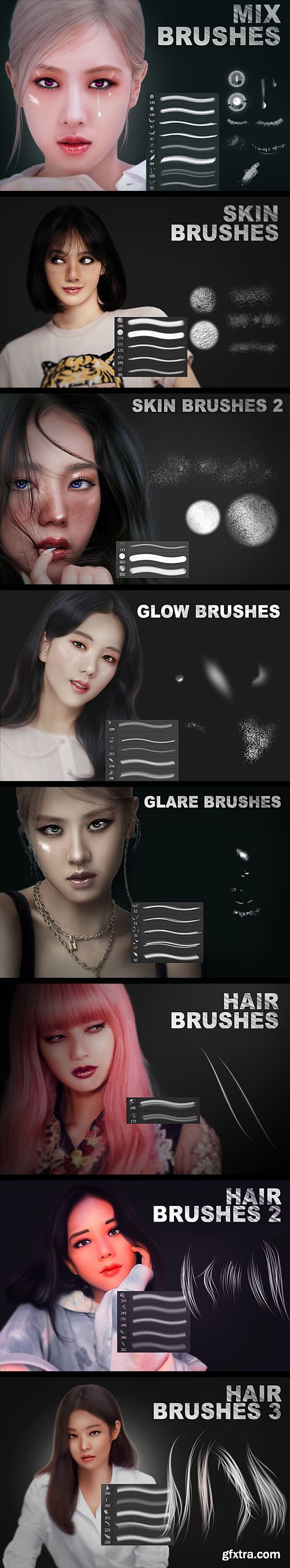 10+ Beauty Brushes Packs for Photoshop