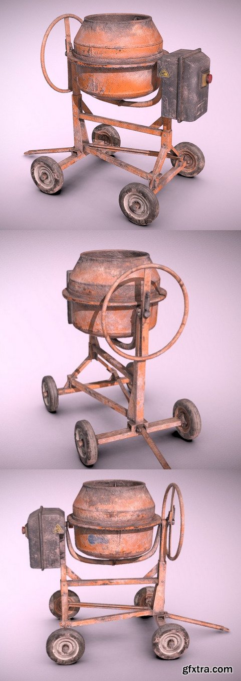 Concrete Mixer 3D Model