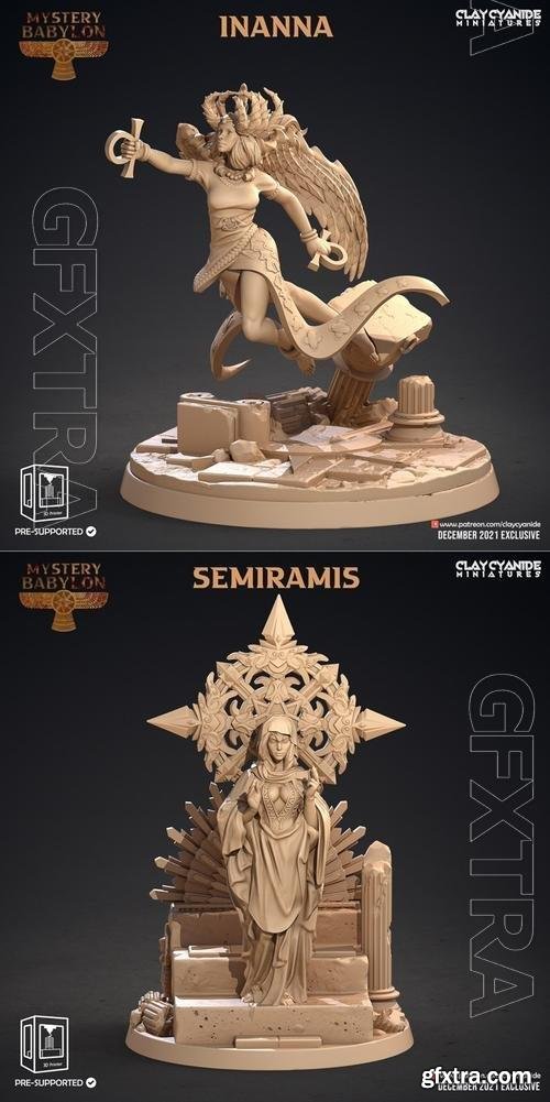 Clay Cyanide Miniatures - Inanna, Semiramis 3D Print