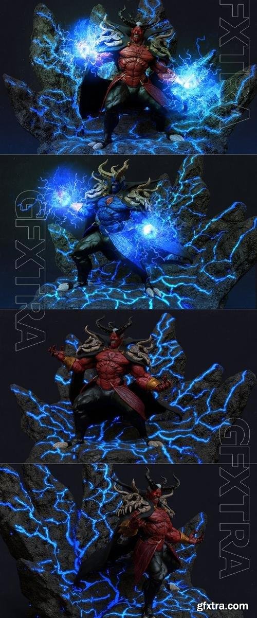 Street fighter V Boss Vega (M.Bison) Evil ver 3D Print