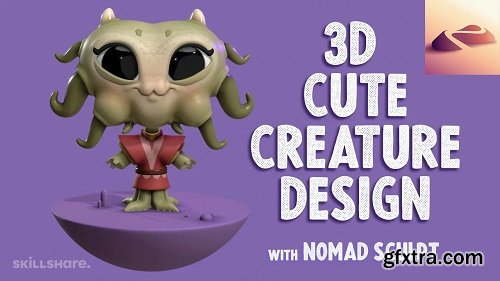 3D Cute Creature Design with Nomad Sculpt