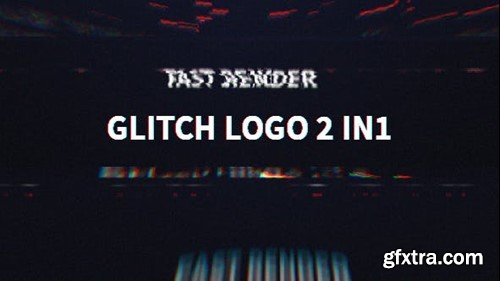 Videohive Glitch Logo 2 in 1 20129708