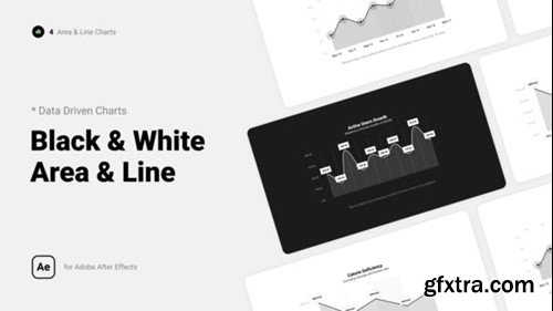 Videohive Black & White Line and Area Charts 39555601