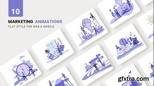 Videohive Marketing Animations - Flat Concept 39589271
