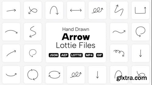 Videohive Hand Drawn Arrow Lottie Elements 39551722