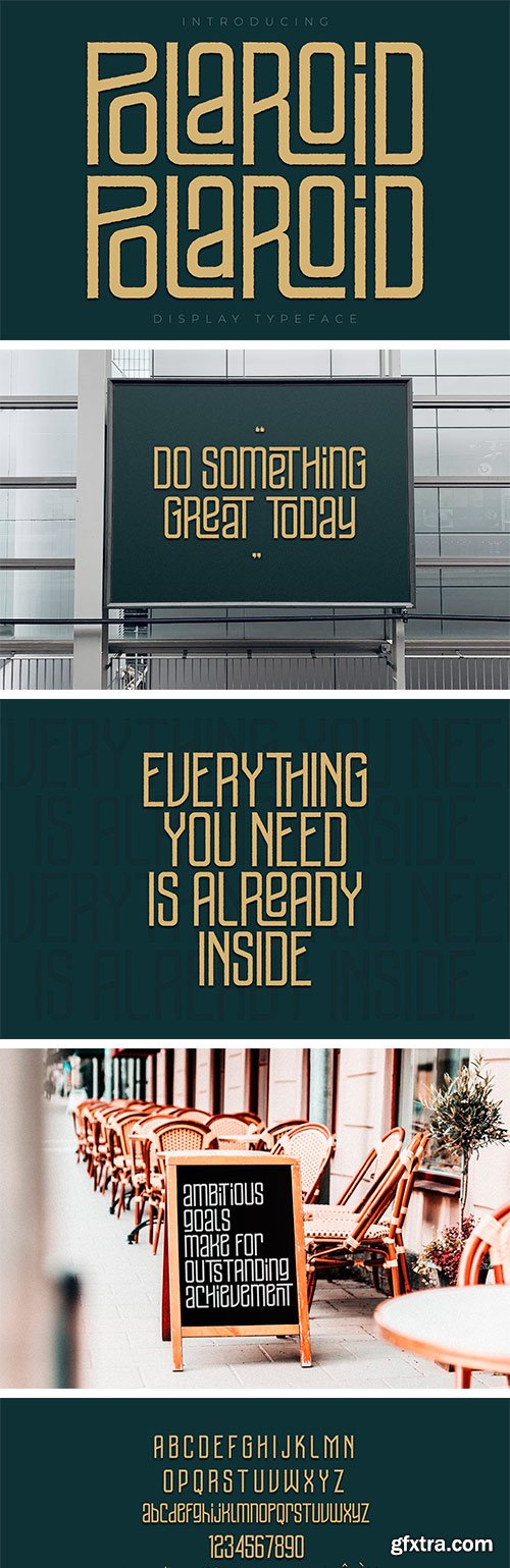 Polaroid Display Typeface Font