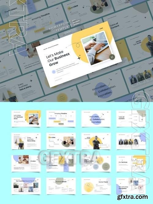 Roundo - Creative Business Powerpoint Template HM438X9