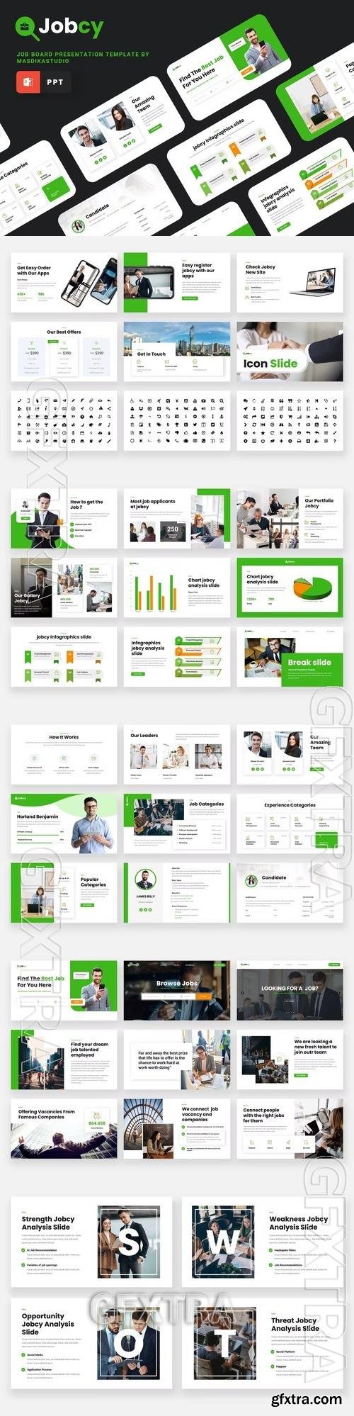 Jobcy - Job Board Powerpoint Template 8ZYLNBE