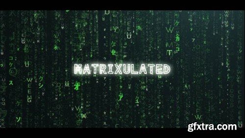 Videohive The Matrix Opener 38944165