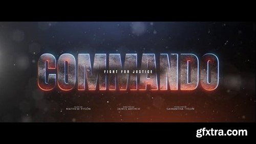 Videohive Commando Title Design 39595308