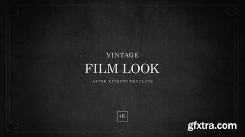 Videohive After Effects Vintage Film Look Template in 4K 39610329