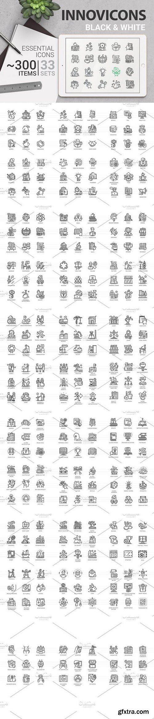 Innovicons BW Icons Bundle