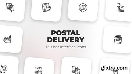 Videohive Postal delivery - User Interface Icons 39588562