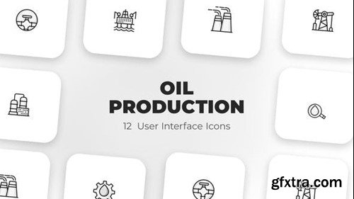 Videohive Oil production- User Interface Icons 39588492