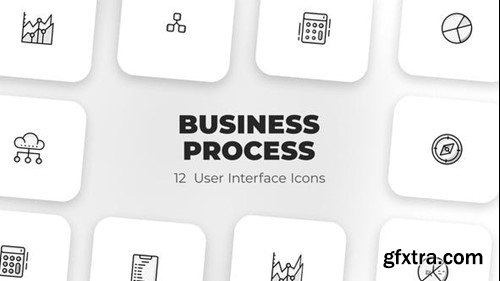 Videohive Business process - User Interface Icons 39587305