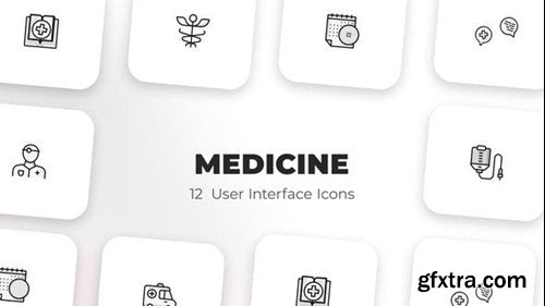 Videohive Medicine - User Interface Icons 39588308