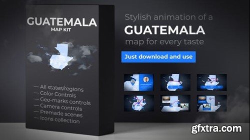 Videohive Guatemala Map - Republic of Guatemala Map Kit 39340776