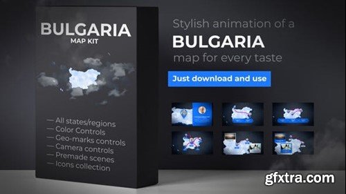 Videohive Bulgaria Map - Republic of Bulgaria Map Kit 39340584